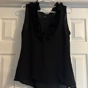 Black top 100% silk